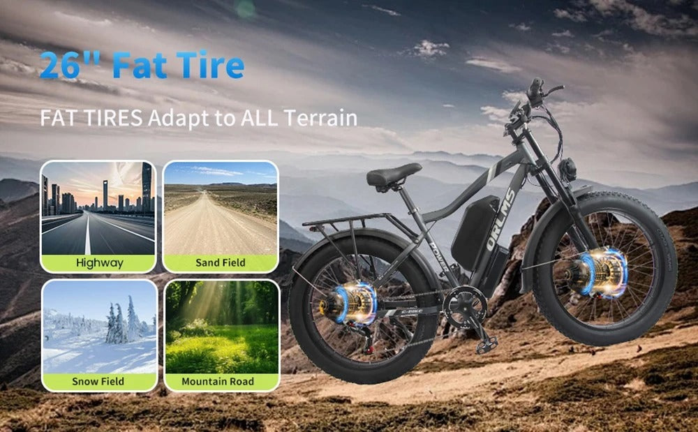MX500 26" Fat Tire E-Bike