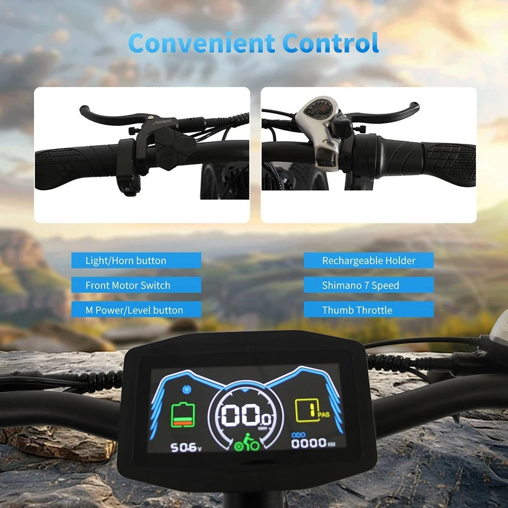 MX500 26" Fat Tire E-Bike