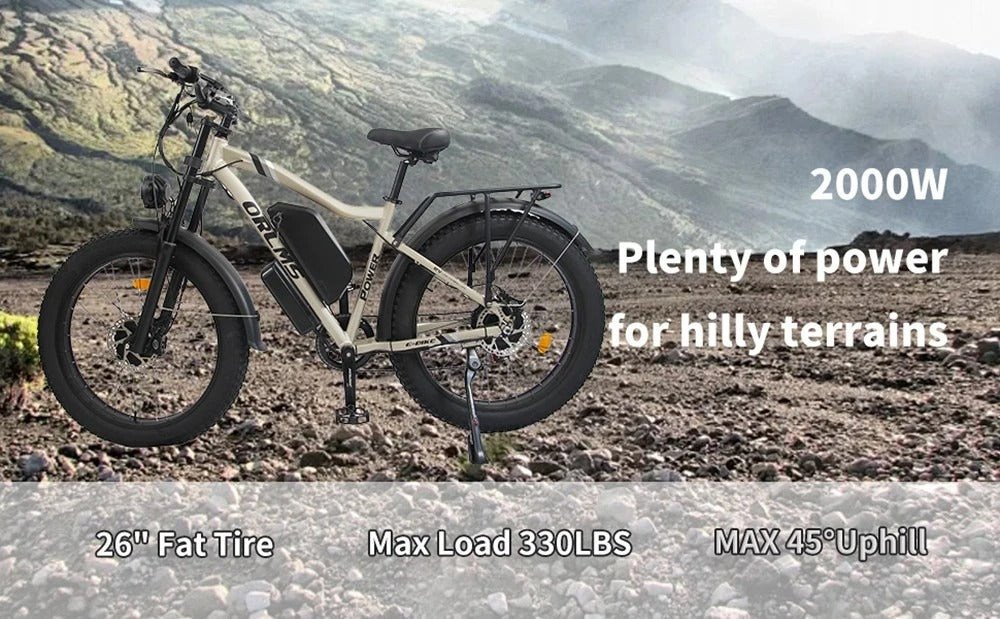 MX500 26" Fat Tire E-Bike