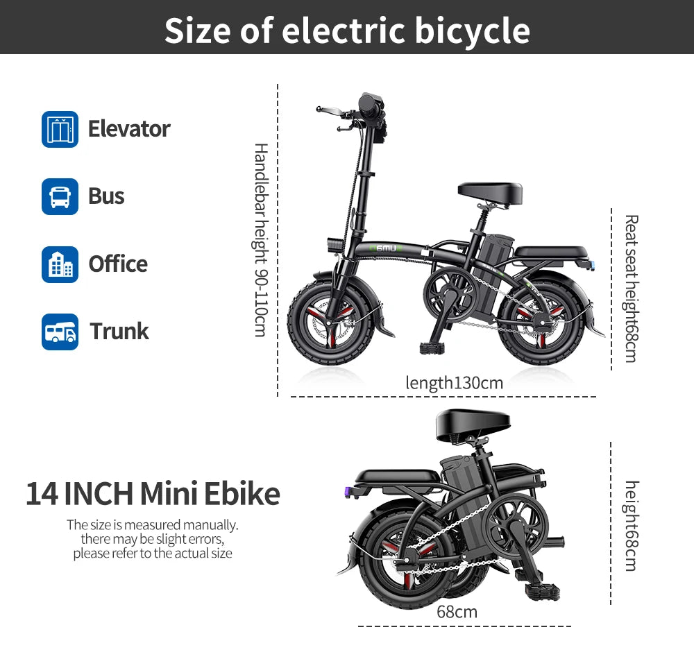 Foldable 14" Electric Bike