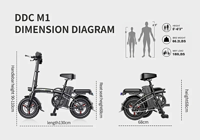 Foldable 14" Electric Bike