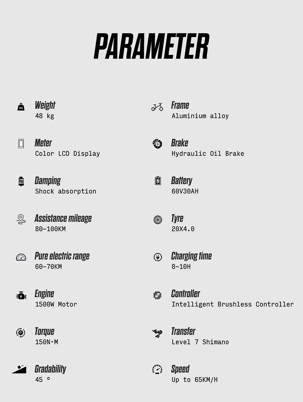 S900 1500W Electric Bicycle