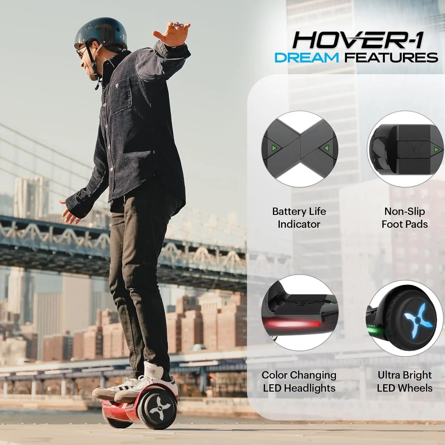 Hover-1 Dream Hoverboard – White