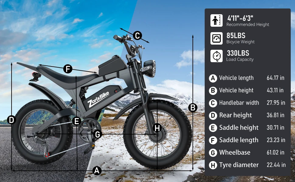 ZorixBike R8 Pro Off-Road E-Bike