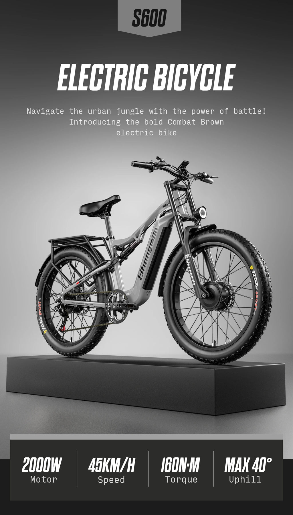 S600 Fat Tire E-Bike
