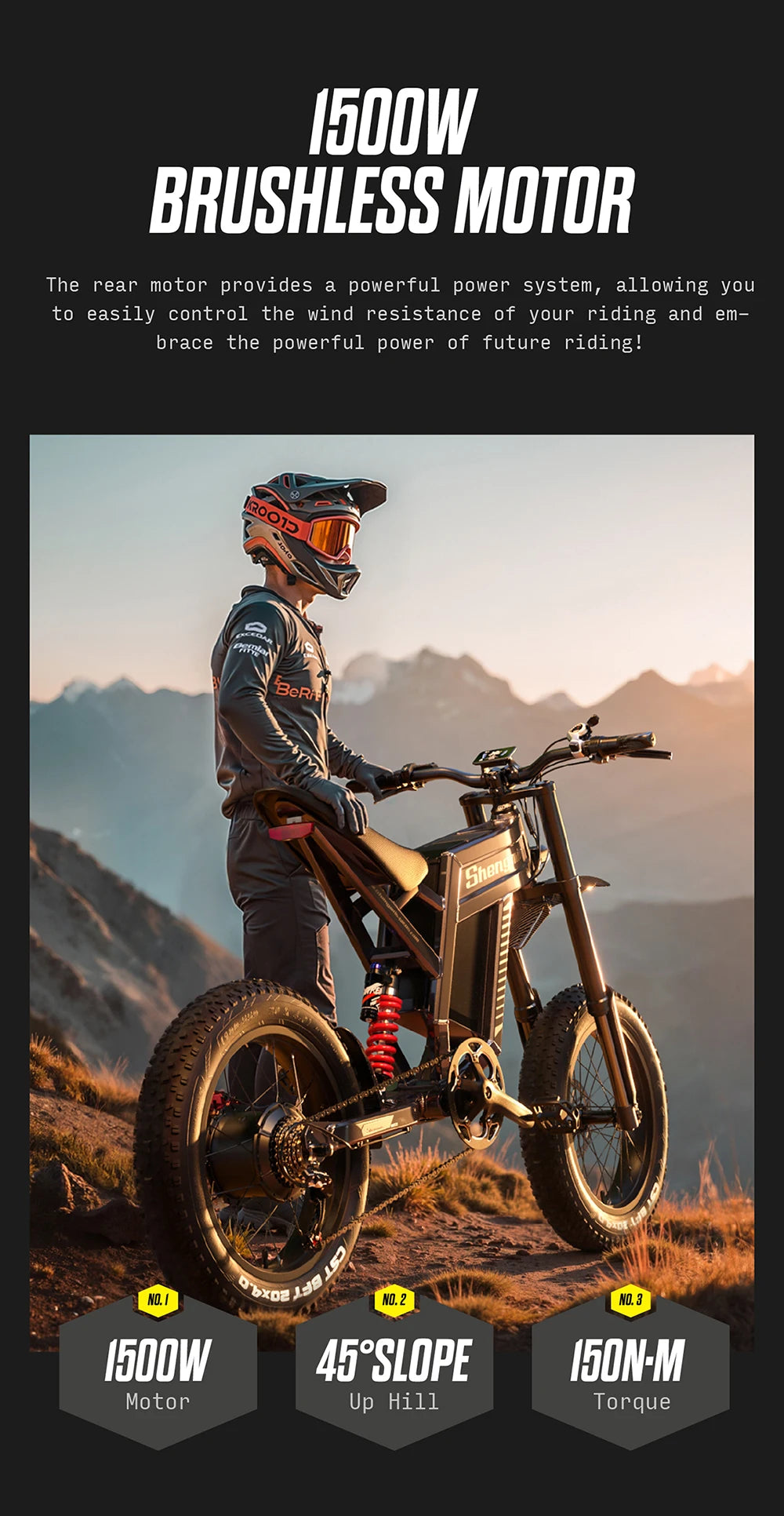 S900 1500W Electric Bicycle