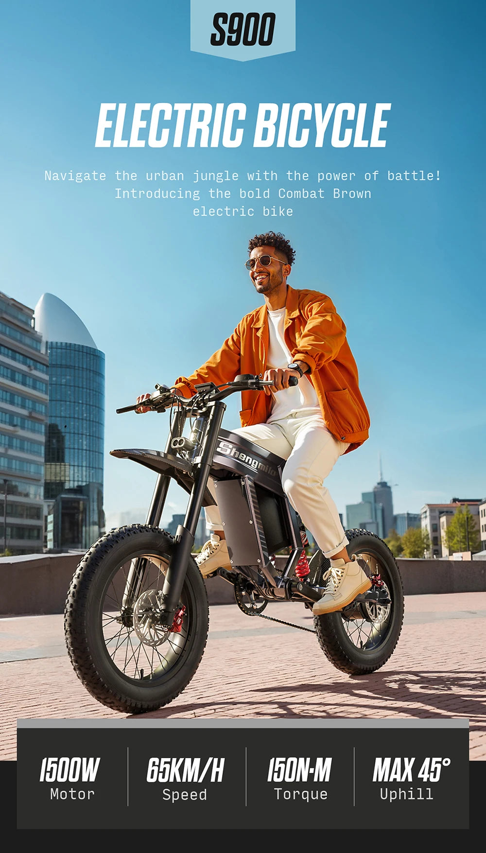 S900 1500W Electric Bicycle