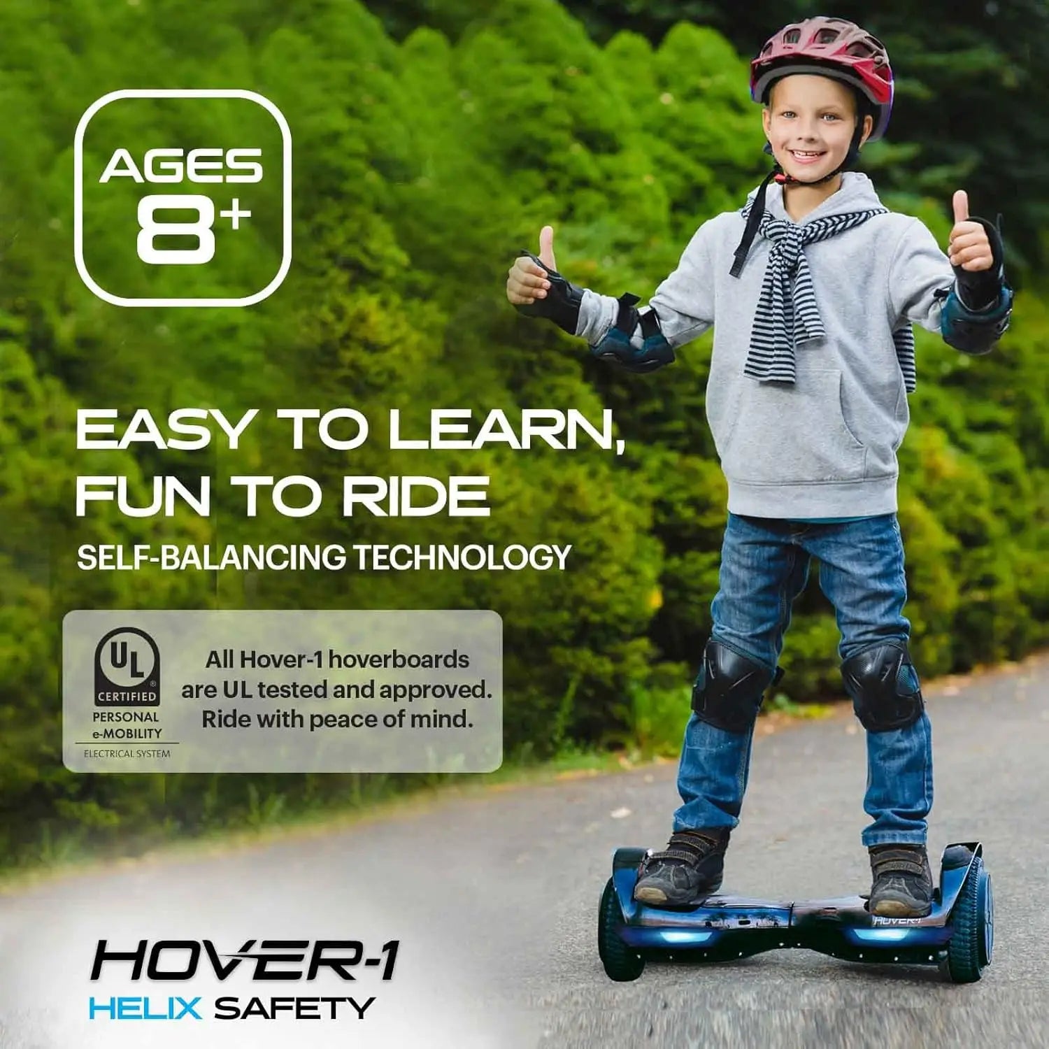 Hover-1 Helix Hoverboard – Gray